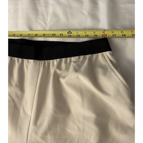 LANE BRYANT Exposed Elastic Waistband Pull On Dress Pants Women 14 Ivory Lined - Picture 10 of 13